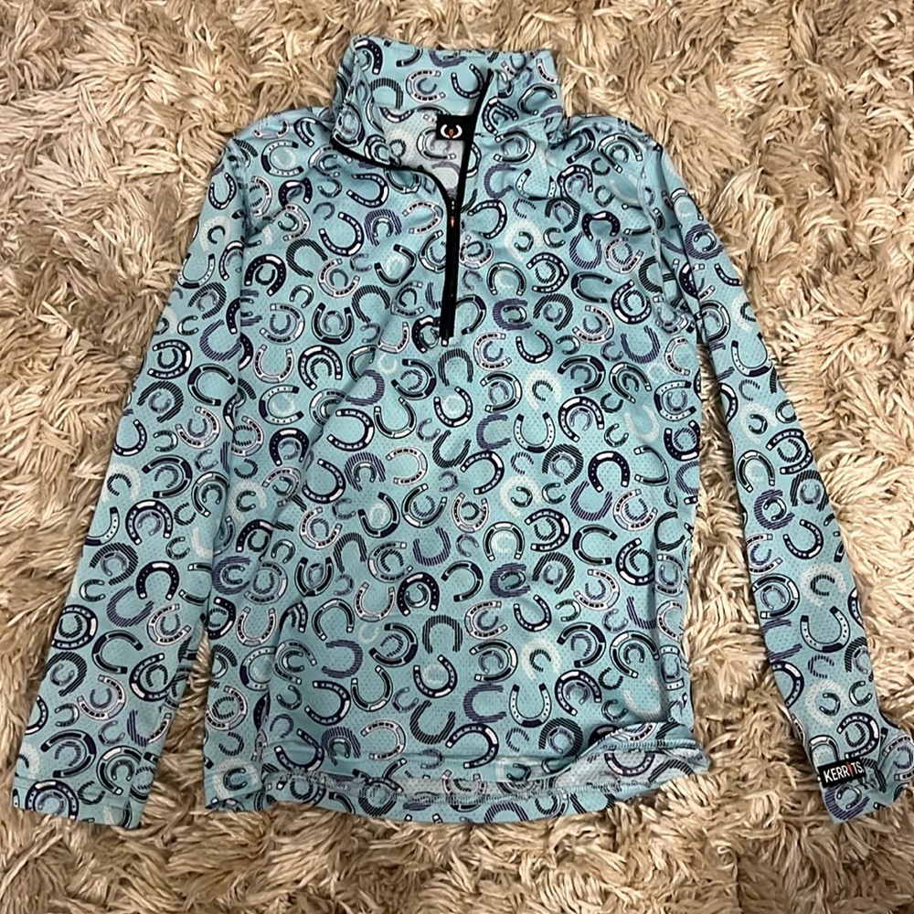 Kerrits kids long sleeve equestrian riding shirt-Medium
